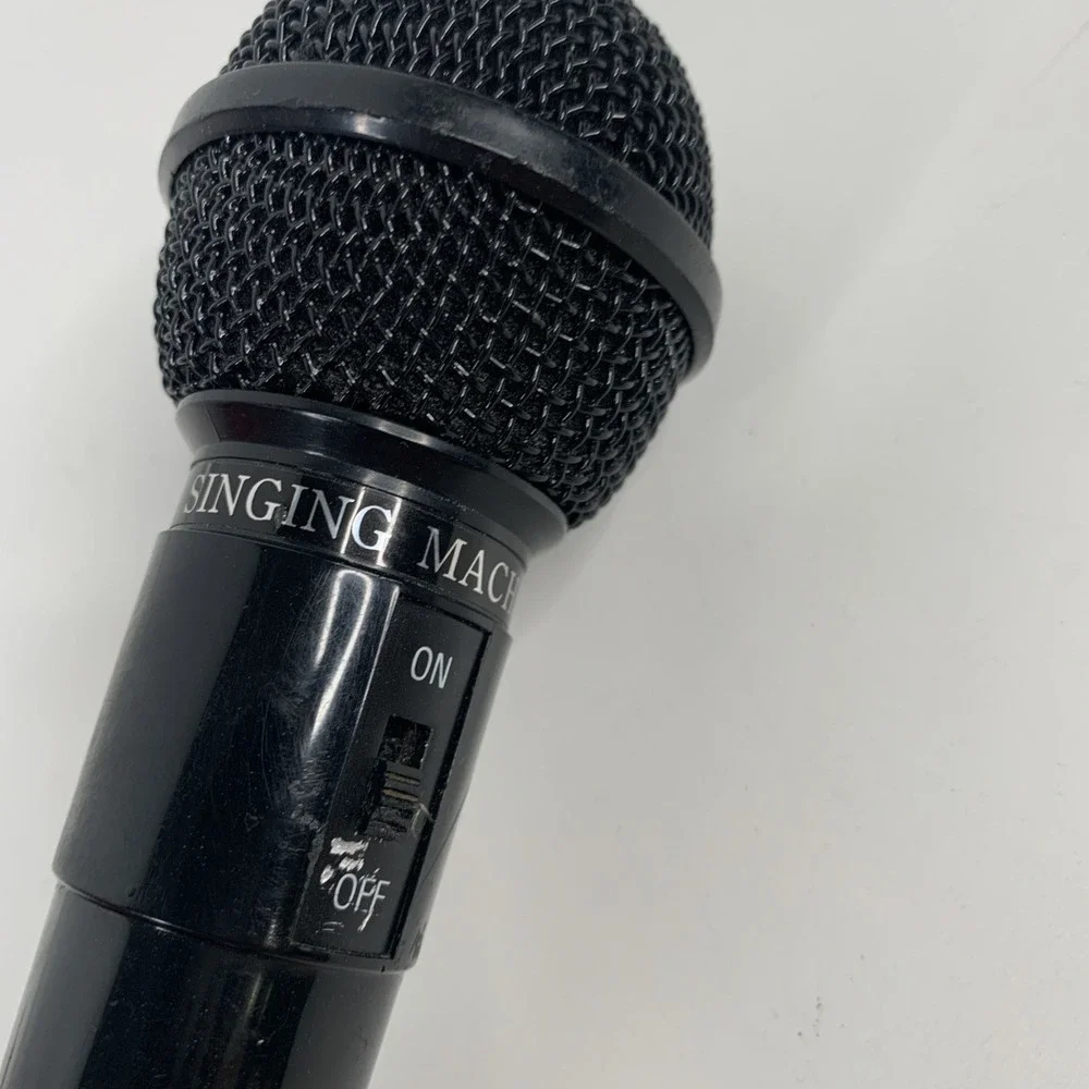 The Singing Machine Co Microphone Black with Black Cord